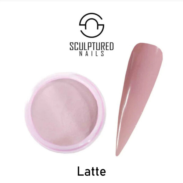 colored acrylic powder latte