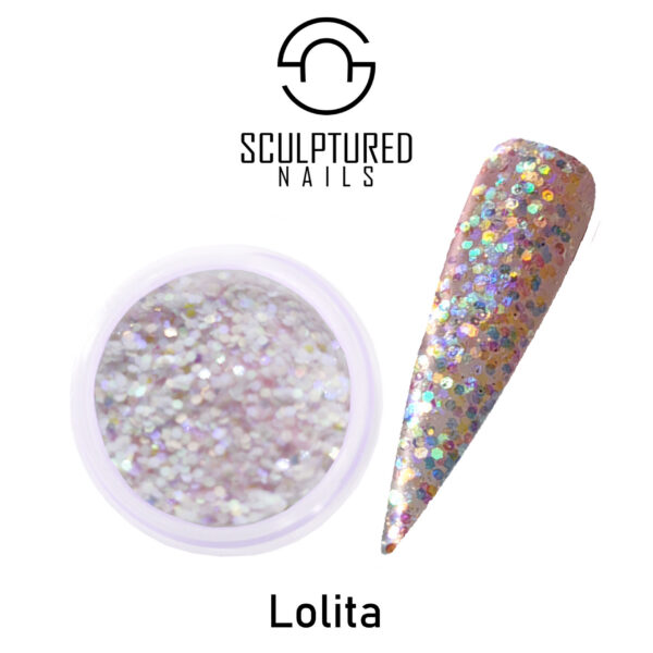 Sculptured Nails Glitter Acrylic Powder LOLITA