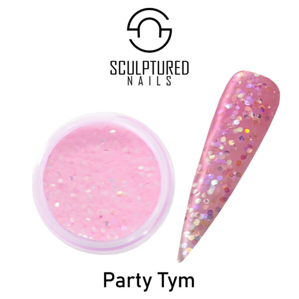 Sculptured Nails Colored Acrylic Powder PARTY TYM