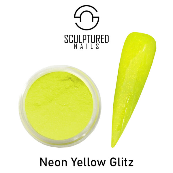 Glitter Acryl Poeder NEON- YELLOW GLITZ