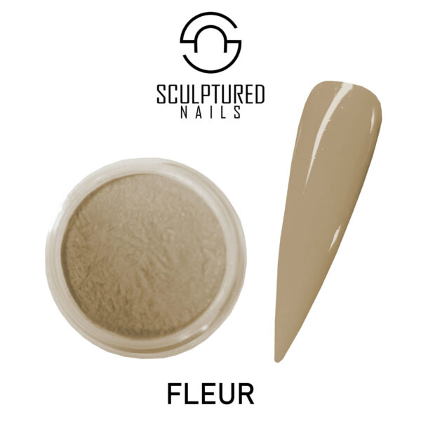 colored acrylic powder fleur