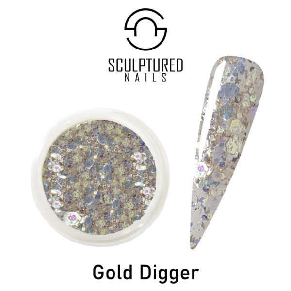 Glitter Acrylic Powder GOLD DIGGER