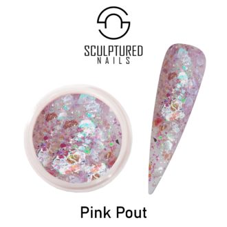 Sculptured Nails Glitter Acrylic Powder PINK POUT