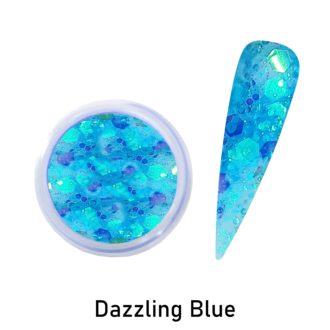 Glitter Acrylic Powder DAZZLING BLUE