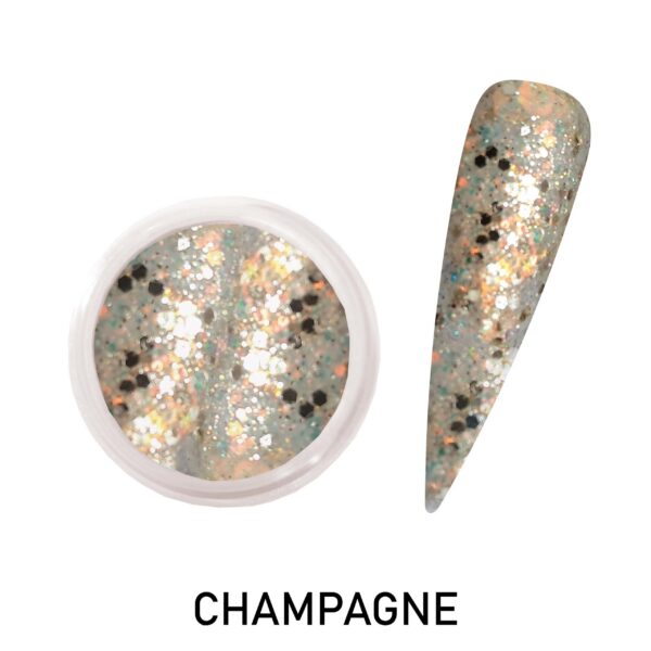 Glitter Acrylic powder CHAMPAGNE