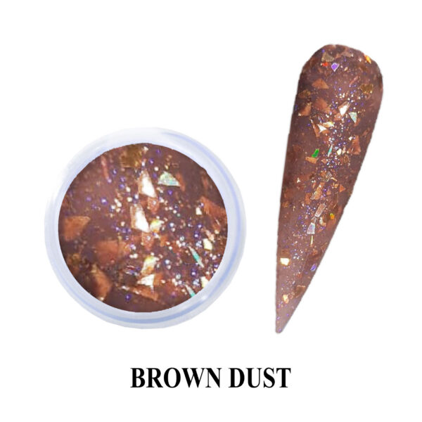 Glitter Acrylpoeder BROWN DUST