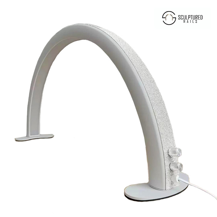 Half Moon Nail Table Lamp WHITE - Afbeelding 4