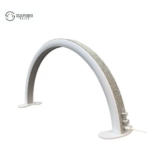 Half Moon Nail Table Lamp WHITE