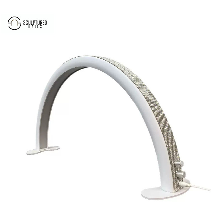 Half Moon Nail Table Lamp WHITE